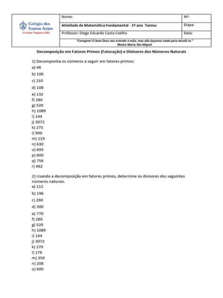 DecomposiÃ§Ã£o Dos Numeros - How To Discuss