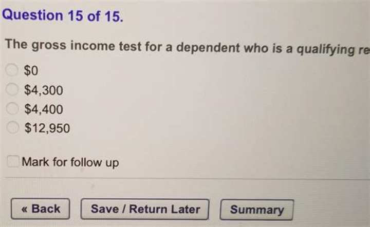 Gross-income test - How To Discuss