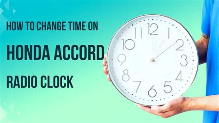 How To Change Time On Honda Accord