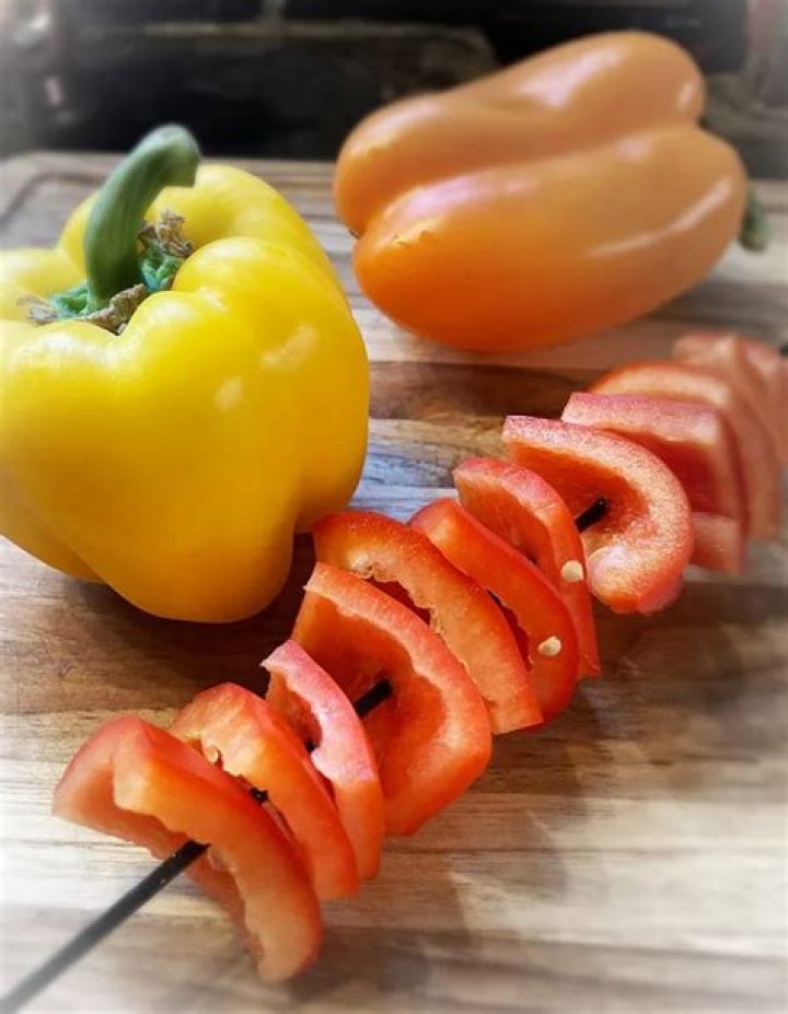How To Cut Peppers For Kabobs