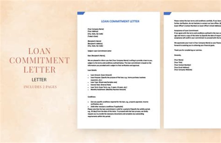 Loan commitment - How To Discuss