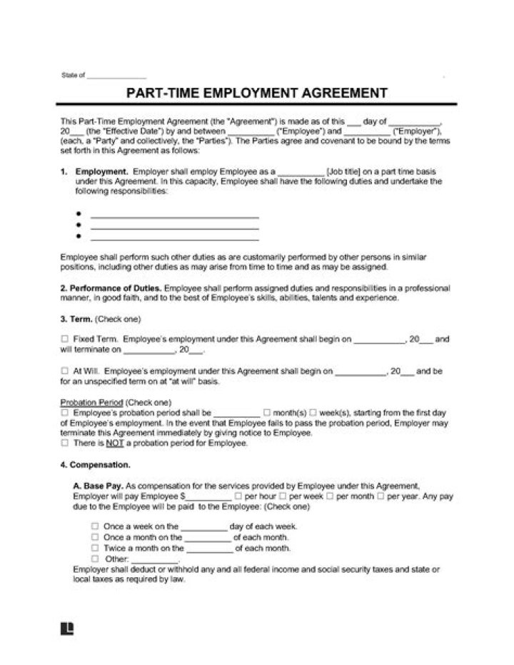 Part time employment - How To Discuss