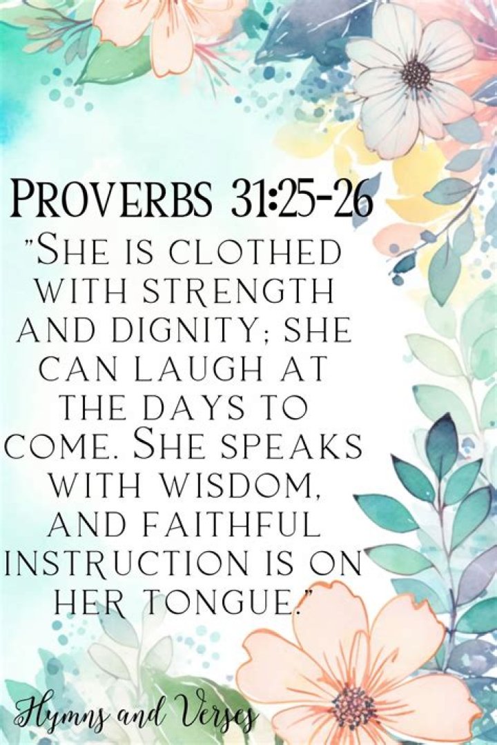 Proverbs 31 25 Meaning - How To Discuss