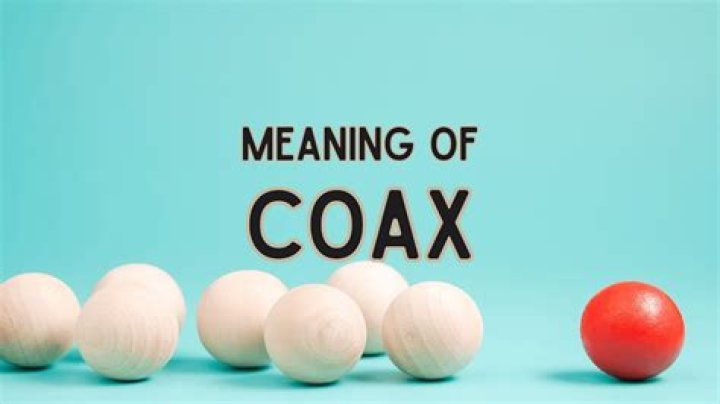 What Does Coax Mean - How To Discuss